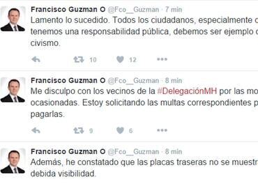 Funcionario de Presidencia se disculpa por obstruir vialidad