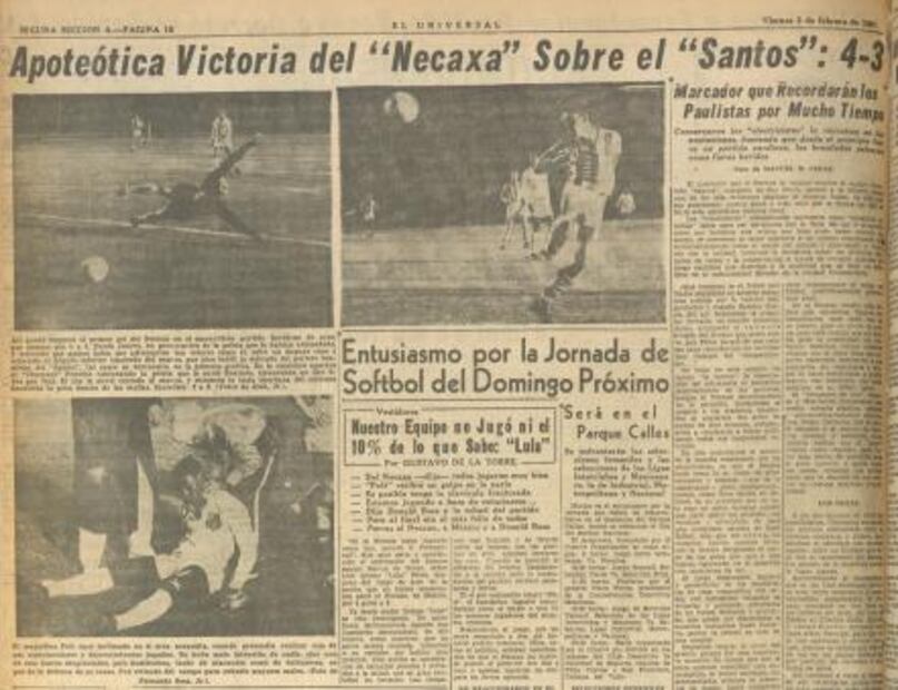 Cuando el Necaxa le ganó al Santos de “Pelé”