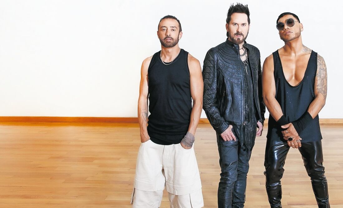 Mario Domm, Pablo Hurtado y Samo, de nuevo juntos. Foto: David Barajas / EL UNIVERSAL