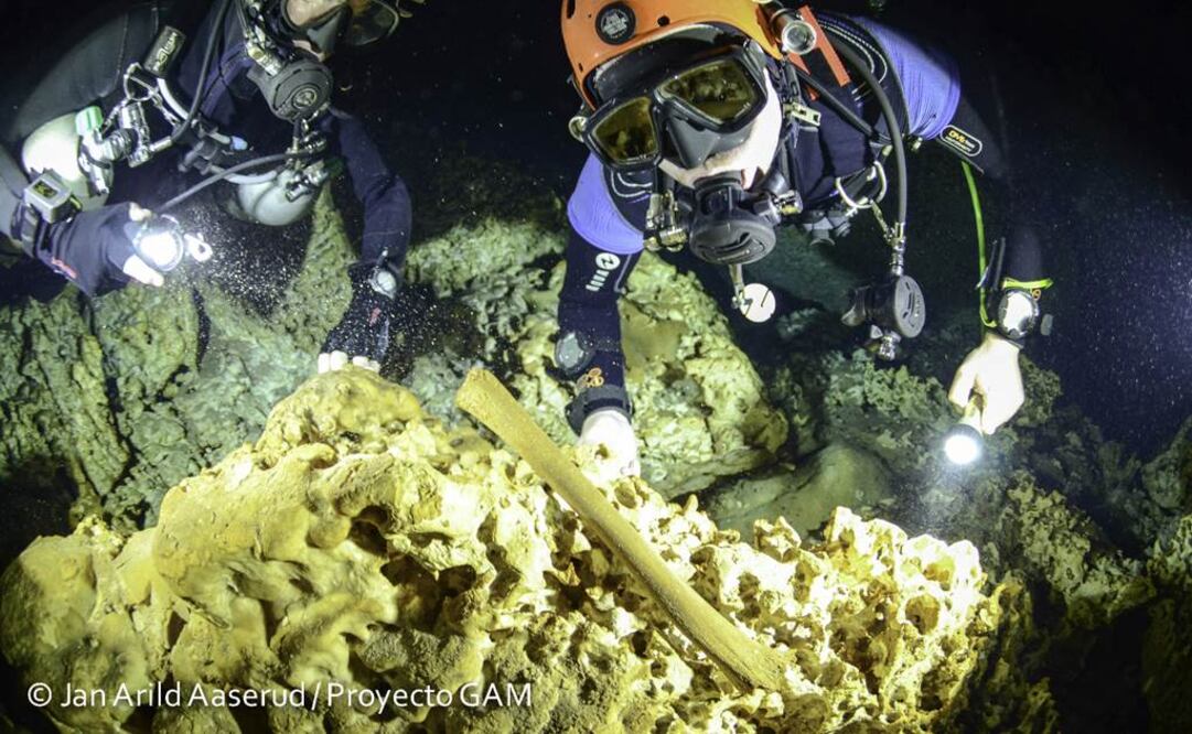 Perezosos gigantes y adoratorios descubiertos en enorme cueva inundada