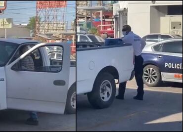 Captan a policía supuestamente pidiendo “mordida” a abuelito en Sonora