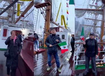 Morenistas en EU usan el Buque Cuauhtémoc para promover elección judicial; llaman a votar por Lenia Batres y otros