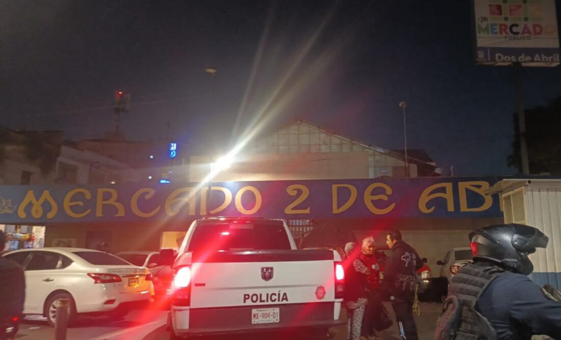 El dueño de una carnicería fue ejecutado dentro del Mercado 2 de Abril de la alcaldía Cuauhtémoc al, presuntamente, negarse a pagar una extorsión (07/11/2024). Foto: Especial