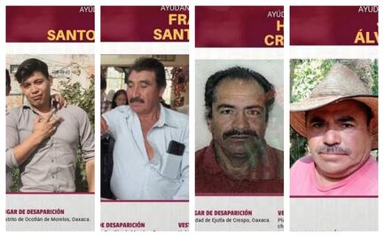 Desaparecen en Oaxaca cuatro hombres originarios del Estado de México; fueron vistos por última vez en Ocotlán