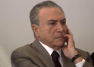Internan a Temer mientras Congreso brasileño vota su posible desafuero