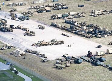 Justifica EU tropas en la frontera; lo consideran "entrenamiento para la guerra"