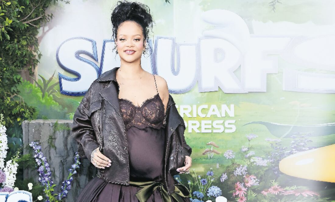 La estrella lució su embarazo en la alfombra azul. Foto: AFP, Paramount y archivo