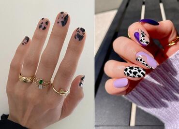 Cow nails: Ideas para llevar animal print de vaca en tu manicura