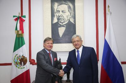 Se reúne AMLO con el embajador de Rusia en México