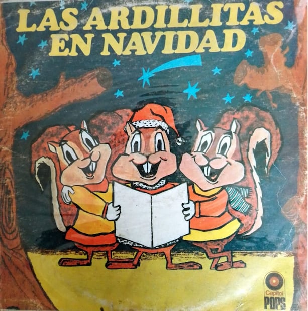 Portada del disco "Las ardillitas en Navidad".