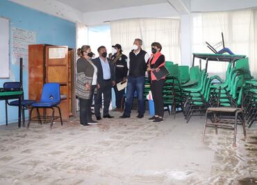 Anuncian rehabilitación de 4 escuelas afectadas por inundaciones en Ecatepec