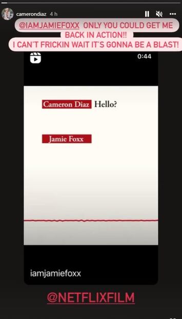 Cameron Diaz volverá de su retiro gracias a Netflix