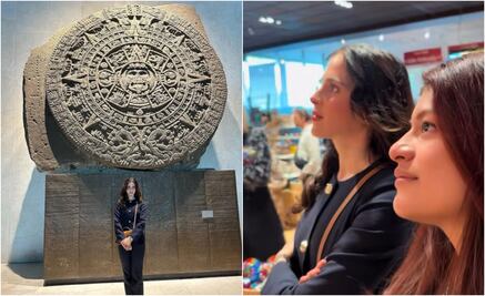 Fátima Bosch visita el Museo Nacional de Antropología y aprovecha para hacerse una limpia