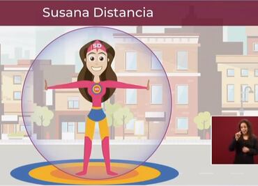 Presenta la 4T al personaje "Susana Distancia" contra el coronavirus