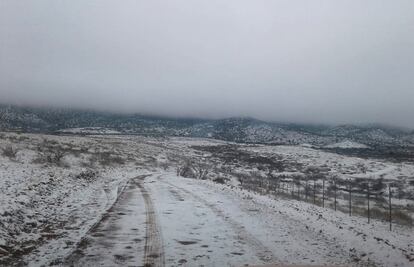 Nieve vuelve a cerrar tránsito de Sonora a Chihuahua