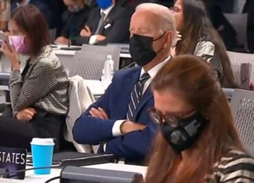 ¿Joe Biden cabeceó durante la Cumbre del COP26 en Glasgow?