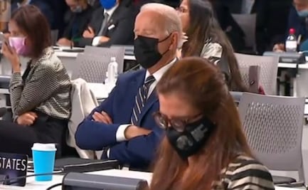 ¿Joe Biden cabeceó durante la Cumbre del COP26 en Glasgow?