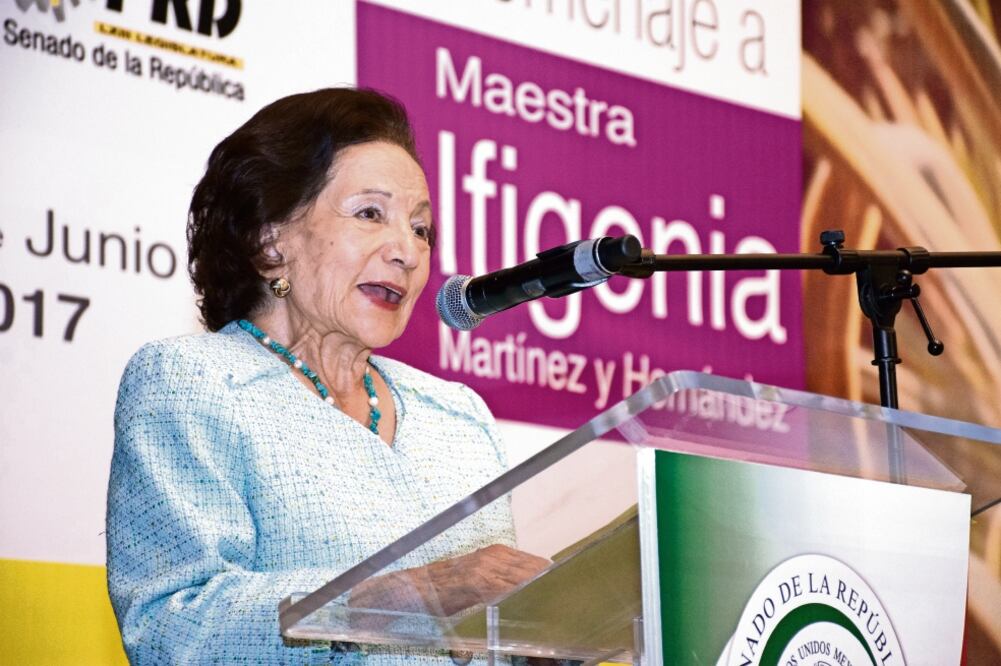 Ifigenia Martínez y Hernández, fundadora del PRD. FOTO: ARCHIVO EL UNIVERSAL