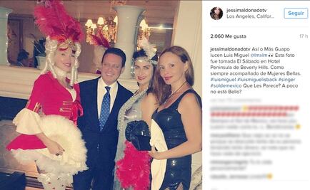Luis Miguel reaparece rodeado de mujeres