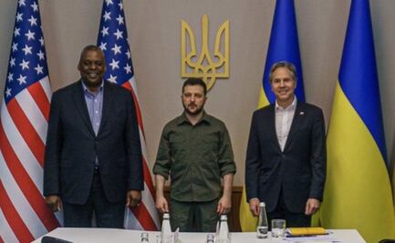 La visita envuelta en secretismo de EU a Ucrania donde anunciaron 713 mdd en ayuda militar