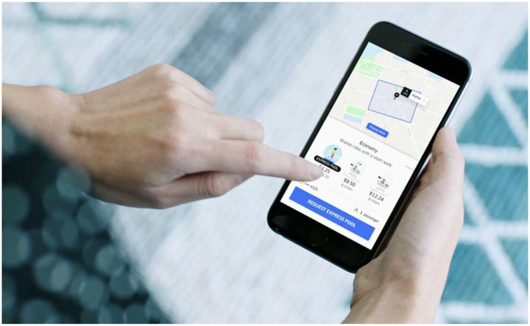 Con 'Express Pool', los usuarios deben ir a hasta un punto estratégico para ser recogidos