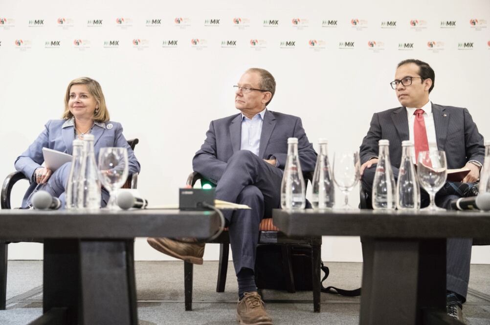 Mónica Flores, presidenta de la American Chamber México, afirma que hasta que inicie la renegociación del TLCAN se sabrá con exactitud cuáles son las modificaciones que quiere impulsar el gobierno estadounidense. (GERMÁN ESPINOSA. EL UNIVERSAL)