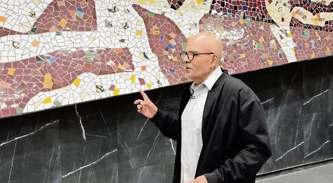 Vigilan desmontaje de murales de la L2 del STC