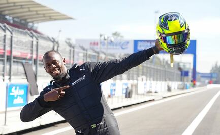 Usain Bolt corrió sobre el GENBETA de la Fórmula E en el Autódromo Hermanos Rodríguez
