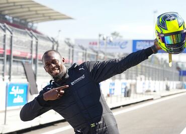 Usain Bolt corrió sobre el GENBETA de la Fórmula E en el Autódromo Hermanos Rodríguez