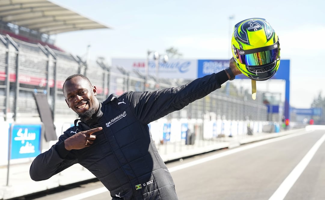 Usain Bolt corrió sobre el GENBETA de la Fórmula E en el Autódromo Hermanos Rodríguez