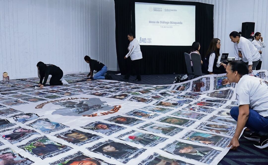 Ayer se llevó a cabo la primera mesa de diálogo entre el colectivo Buscadores Unidos de Jalisco y la secretaria de Gobernación, Rosa Icela Rodríguez. Foto: Fernanda Rojas / EL UNIVERSAL