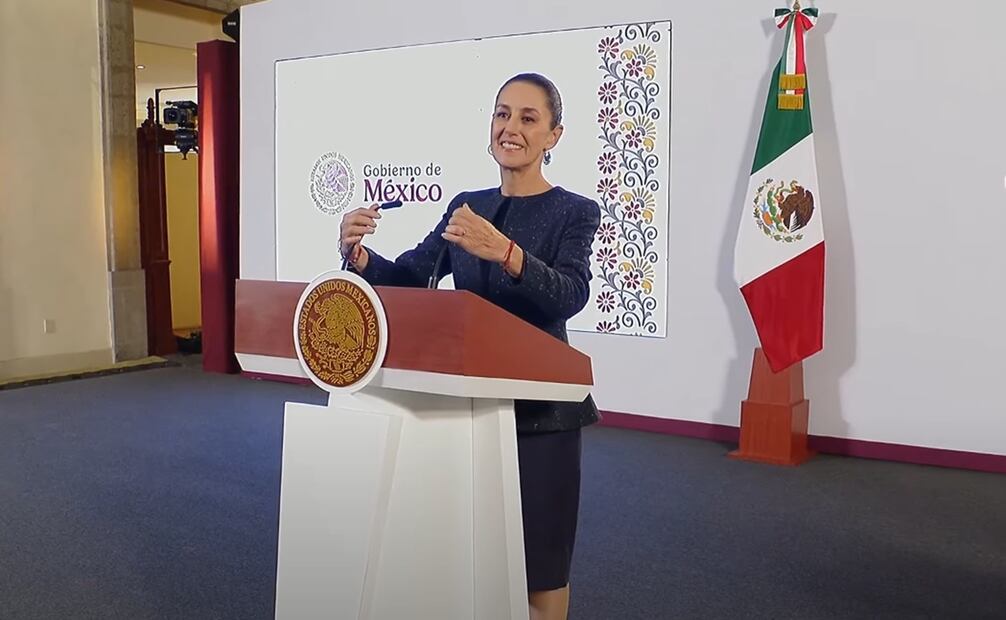 Sheinbaum Pardo pidió no especular sobre el gobernador de Sinaloa, Rubén Rocha Moya, por el caso de Ismael “El Mayo” Zambada y Joaquín Guzmán López, hijo de Joaquín “El Chapo” Guzmán, y aseguró que antes de estas detenciones en el estado no había homicidios. Foto: captura de pantalla