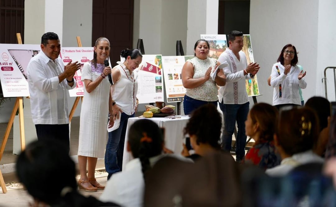 La presidenta de México, Claudia Sheinbaum, en Tabasco. Foto: Presidencia de México