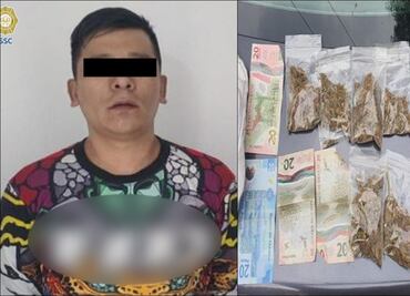 Detienen a un hombre con 15 bolsas de marihuana en Azcapotzalco