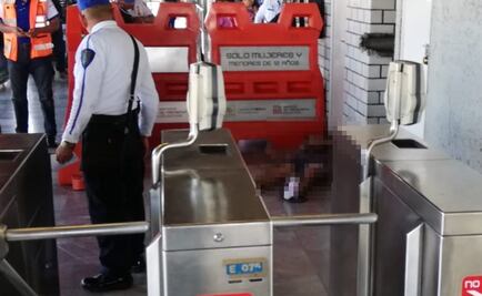 Hombre apuñalado entra a la estación del Metro Guelatao y muere desangrado