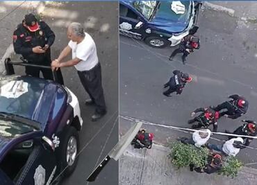 Así cayó el “asesino de banquetas” en la Benito Juárez por plantar un árbol; “es un delincuente, espósalo”