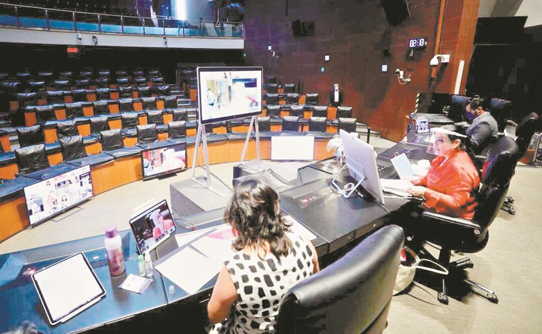 La Comisión Permanente del Congreso de la Unión realizó ayer su primera sesión del actual receso, en la modalidad a distancia. Foto: ESPECIAL