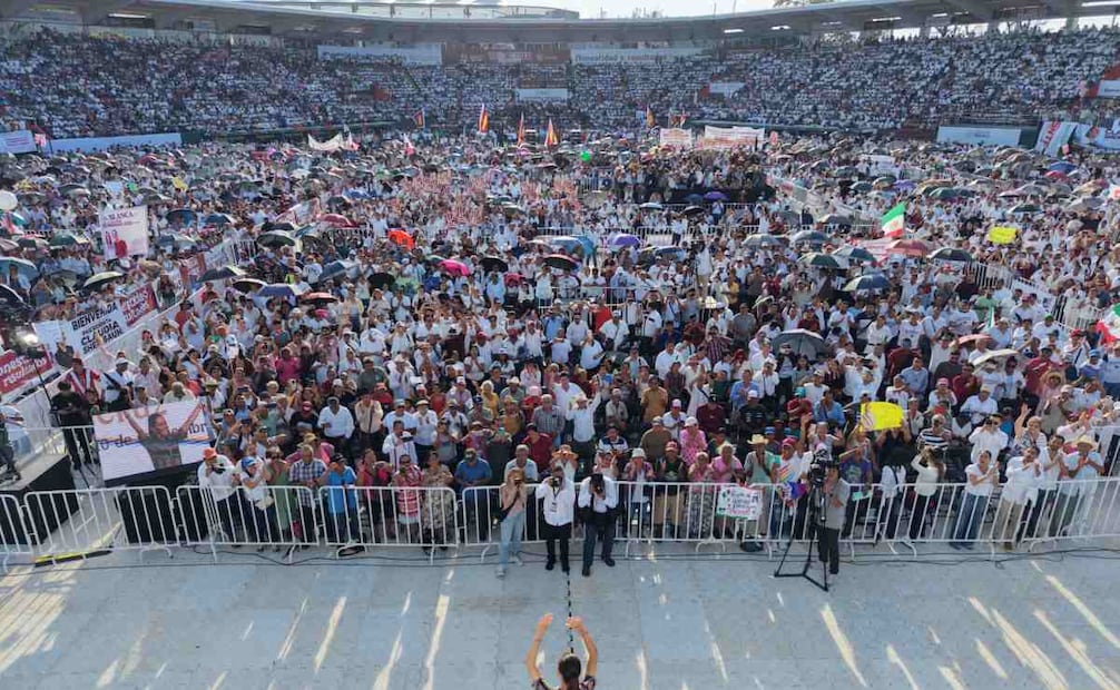 La presidenta de México, Claudia Sheinbaum, durante su gira "Honestidad y resultados" en Veracruz el 10 de septiembre de 2026. Foto: Presidencia