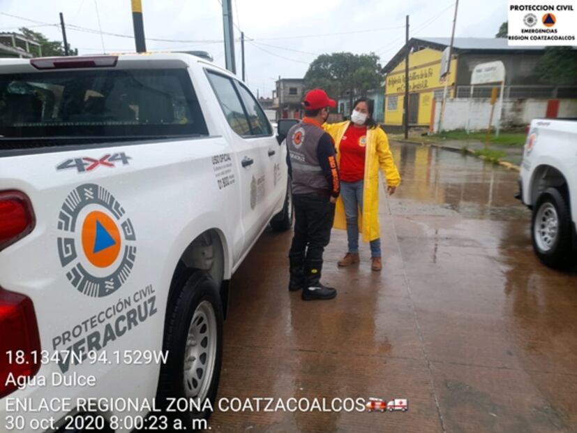Lluvias por frente frío 9 dejan afectaciones al sur de Veracruz