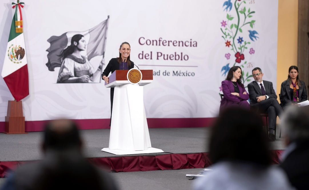 Conferencia matutina de Claudia Sheinbaum Pardo el 11 de mayo de 2026 en Palacio Nacional. Foto: Presidencia