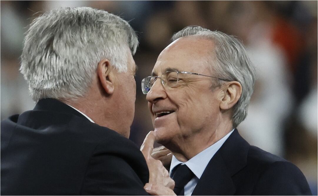 Florentino Pérez durante los festejos en París - FOTO: EFE