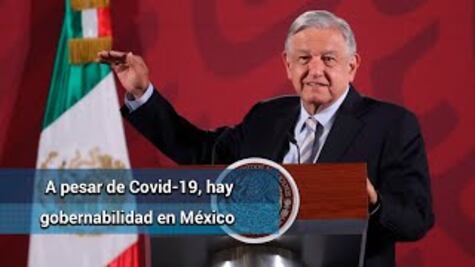 A pesar del avance de coronavirus, hay mando y gobernabilidad en el país: AMLO