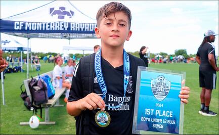 Thiago, hijo de Lionel Messi, fue campeón de un torneo organizado por Rayados