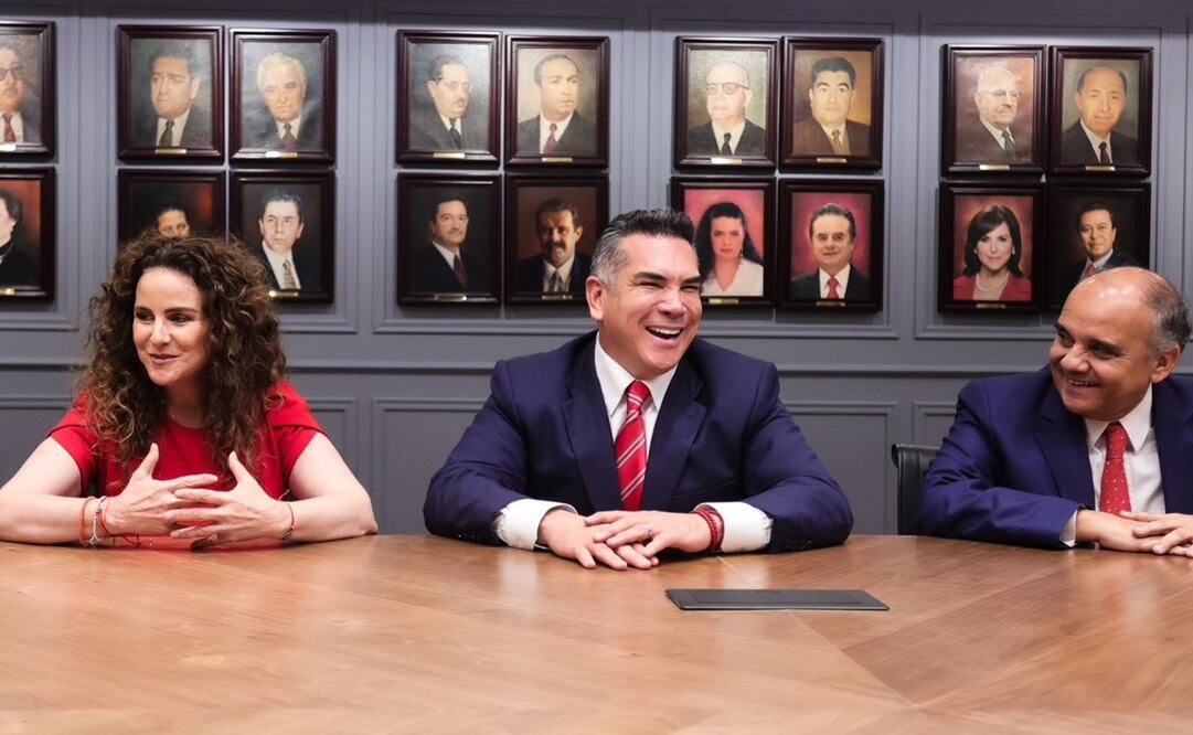 Senadora Nancy de la Sierra, Alejandro Moreno Cárdenas y Manuel Añorve Baños. Foto: Archivo