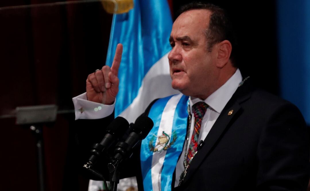 Alejandro Giammattei, presidente de Guatemala. Foto: EFE