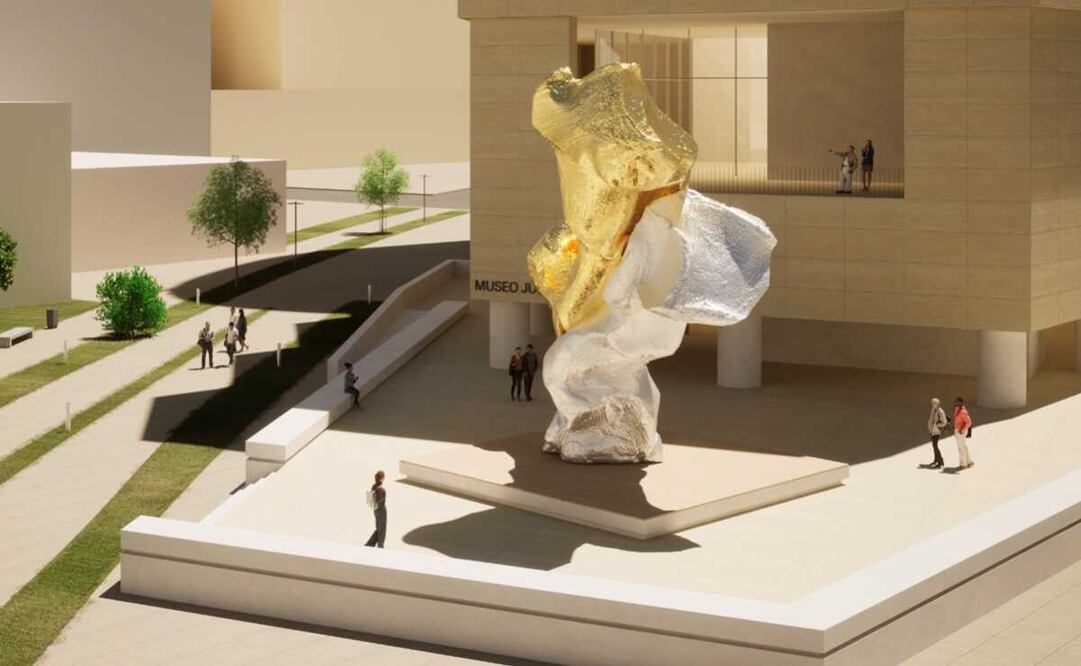 Render de la escultura “Lovers #2”. Imagen: Museo Jumex