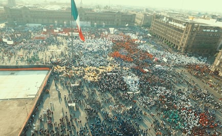 Marchan del Ángel al Zócalo por Día del Trabajo