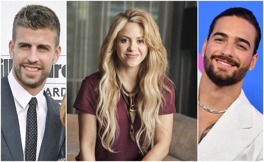 Shakira y Maluma despertaron los celos de Piqué. Fotos: AP/AFP.