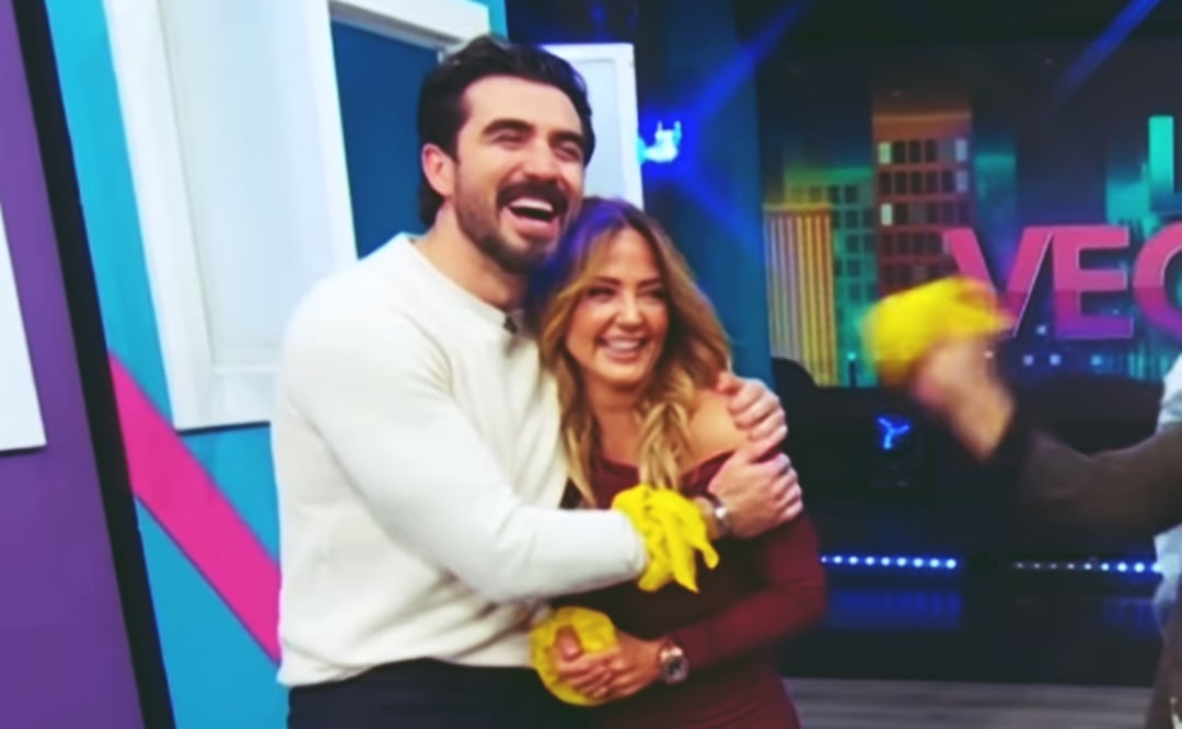 Andrea Legarreta y Luis Carlos Origel no pudieron ocultar su amor en el programa "Hoy".