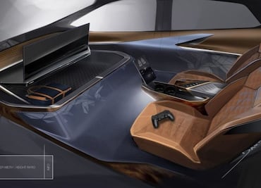 Así se vería el interior de un coche autónomo orientado a videojuegos